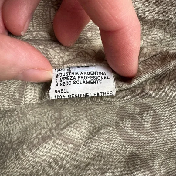 Doma Cropped Black Leather Jacket 3/4 Sleeve - Picture 7 of 8